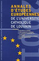 Couverture du livre « Annales d'études européennes de l'UCL t.5 » de  aux éditions Bruylant