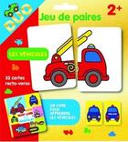 Couverture du livre « Les vehicules - pochette duo - jeu de paires 2+ » de Pimchou/Gregoire aux éditions Cerf Volant