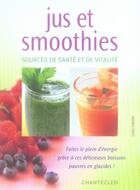 Couverture du livre « Jus et smoothies » de Znu aux éditions Chantecler