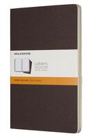 Couverture du livre « Cahier ligné grand format café ; set de 3 » de  aux éditions Moleskine