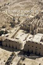 Couverture du livre « Temple d'amon-re a karnak » de Barguet P aux éditions Ifao