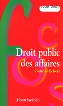 Couverture du livre « Droit publis economique » de Gabriel Eckert aux éditions Lgdj