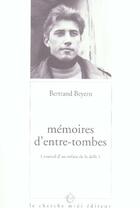 Couverture du livre « Memoires d'entre-tombes » de Bertrand Beyern aux éditions Cherche Midi