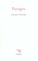 Couverture du livre « Parages » de Jacques Derrida aux éditions Galilee
