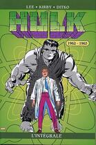 Couverture du livre « Hulk : Intégrale vol.1 : 1962-1963 » de Stan Lee et Jack Kirby aux éditions Panini