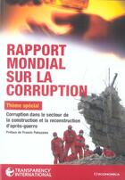 Couverture du livre « Rapport Mondial Sur La Corruption 2005 » de Transparency International aux éditions Economica