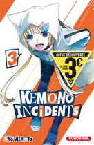Couverture du livre « Kemono incidents Tome 3 » de Sho Aimoto aux éditions Kurokawa