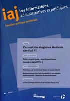 Couverture du livre « L'accueil des stagiaires étudiants dans la FPT » de  aux éditions Documentation Francaise