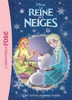 Couverture du livre « La Reine des Neiges Tome 25 : une soirée pyjama royale » de Disney aux éditions Hachette Jeunesse