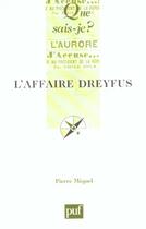 Couverture du livre « L'affaire Dreyfus (10e édition) » de Pierre Miquel aux éditions Que Sais-je ?