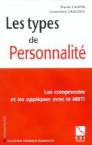 Couverture du livre « Types de personnalites » de Cauvin/Cailloux aux éditions Esf