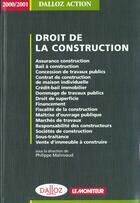 Couverture du livre « Construction 2000-2001 » de Philippe Malinvaud aux éditions Dalloz