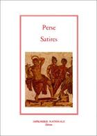 Couverture du livre « Satires » de Perse aux éditions Actes Sud