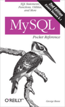 Couverture du livre « MySQL Pocket Reference » de George Reese aux éditions O'reilly Media