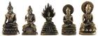 Couverture du livre « Ensemble de 5 mini statues bouddha laiton 3,5 cm » de  aux éditions Dg-exodif