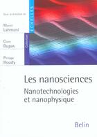 Couverture du livre « Les nanosciences tome 1 » de Dupas/Houdy/Lahmani aux éditions Belin