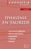 Couverture du livre « Iphigénie en Tauride, d'Euripide » de  aux éditions Editions Du Cenacle