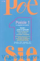 Couverture du livre « Revue poesie vagabondages - numero 16 poesie et spiritualite » de Jean Orizet aux éditions Cherche Midi