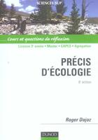 Couverture du livre « Precis d'ecologie - 8eme edition » de Roger Dajoz aux éditions Dunod