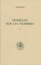 Couverture du livre « SC 442 Homélies sur les Nombres, II » de Origene aux éditions Cerf