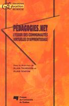 Couverture du livre « Pédagogies.net » de Alain Taurisson et Alain Senteni aux éditions Pu De Quebec