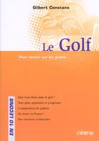 Couverture du livre « Le Golf » de Gilbert Constans aux éditions La Martiniere
