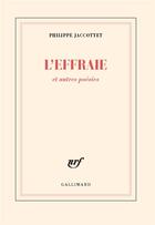 Couverture du livre « L'effraie ; et autres poésies » de Philippe Jaccottet aux éditions Gallimard