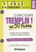 Couverture du livre « Concours tremplin 1 en 50 fiches » de Nathalie Barjou aux éditions Studyrama