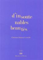 Couverture du livre « D'insoutenables beautés » de Christian Dumais-Lvowski aux éditions Michel De Maule