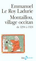 Couverture du livre « Montaillou, village occitan, de 1294 à 1324 » de Emmanuel Le Roy Ladurie aux éditions Gallimard