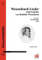 Couverture du livre « Wesendonck-lieder ; fünf gedichte von Mathilde Wesendonck » de Richard Wagner aux éditions Symetrie