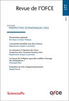 Couverture du livre « Revue de l'ofce n 177 - perspectives economiques 2022 » de Ofce aux éditions Ofce