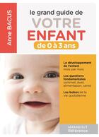 Couverture du livre « Le grand guide de votre enfant de 0 à 3 ans » de Anne Bacus aux éditions Marabout