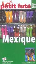 Couverture du livre « GUIDE PETIT FUTE ; COUNTRY GUIDE ; Mexique (édition 2006/2007) » de  aux éditions Le Petit Fute