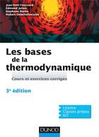 Couverture du livre « Introduction à la thermodynamique (3e édition) » de  aux éditions Dunod