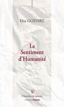 Couverture du livre « Le sentiment d'humanité » de Elsa Godart aux éditions Ovadia
