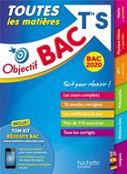 Couverture du livre « Objectif bac 2020 toutes les matieres term s » de Veyrier-Milan/Barde aux éditions Hachette Education