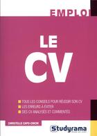 Couverture du livre « Le CV » de Christelle Capo-Chichi aux éditions Studyrama