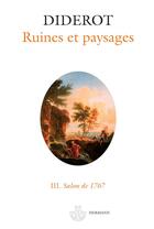 Couverture du livre « Ruines et paysages » de Denis Diderot aux éditions Hermann