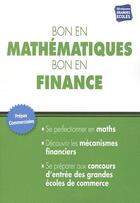 Couverture du livre « Bon en mathématiques bon en finance » de  aux éditions Studyrama