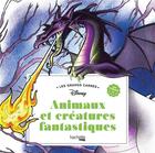 Couverture du livre « Art-thérapie ; les grands carrés : animaux et créatures fantastiques » de Disney aux éditions Hachette Pratique