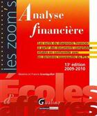 Couverture du livre « Analyse financière (édition 2009/2010) » de Beatrice Grandguillot aux éditions Gualino