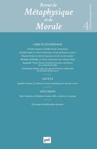 Couverture du livre « Revue de metaphysique et morale, 2022-4 » de  aux éditions Puf