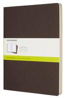 Couverture du livre « Cahier blanc très grand format café ; set de 3 » de  aux éditions Moleskine