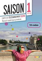 Couverture du livre « Saison 1 - Carte De Telechargement Numerique Eleve 10 Codes » de Cocton-M-N aux éditions Didier