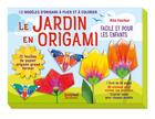 Couverture du livre « Le jardin en origami » de Rita Foelker aux éditions Nuinui Jeunesse