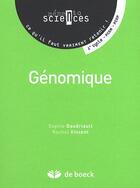 Couverture du livre « Génomique ; 1er cycle » de Gaudriault/Vincent aux éditions De Boeck Superieur
