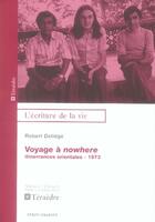 Couverture du livre « Voyage à nowhere » de Robert Deliege aux éditions Teraedre
