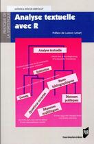 Couverture du livre « Analyse textuelle avec R » de Monica Becue-Bertaut aux éditions Pu De Rennes