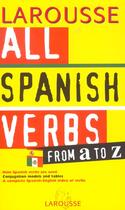 Couverture du livre « All Spanish Verbs » de  aux éditions Larousse